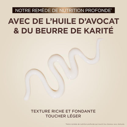 Garnier Ultra Doux Mit Avocadoöl Und Sheabutter – Pflegecreme Ohne Ausspülen, Gelocktes Bis Lockiges Haar, 200 Ml
