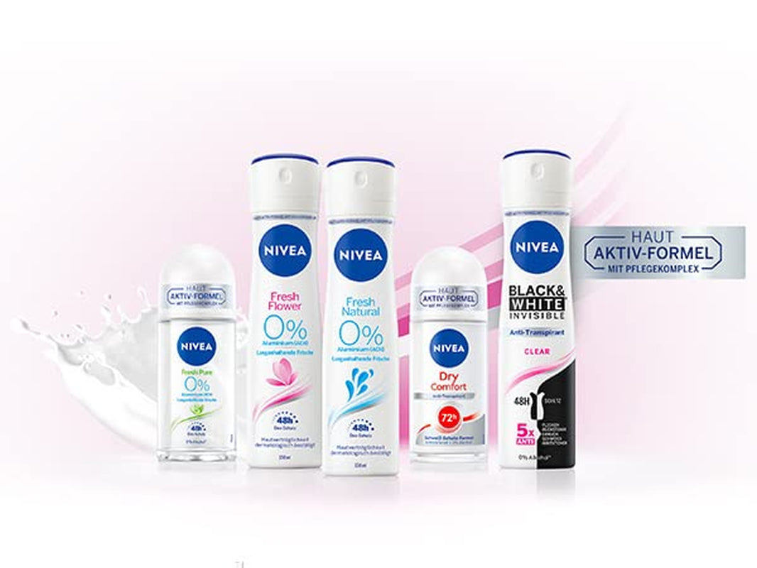 NIVEA Fresh Natural Deo Spray, Deo Ohne Aluminium (ACH) Mit Sanfter Pflege, Antibakterielles Deodorant Mit 48H Schutz Und Einzigartiger INFINIFRESH Formel (150 Ml)