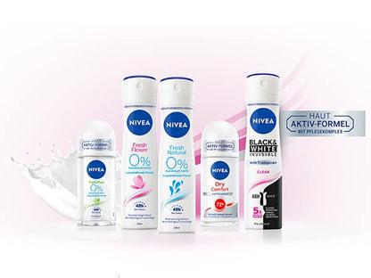 NIVEA Fresh Natural Deo Spray, Deo Ohne Aluminium (ACH) Mit Sanfter Pflege, Antibakterielles Deodorant Mit 48H Schutz Und Einzigartiger INFINIFRESH Formel (150 Ml)