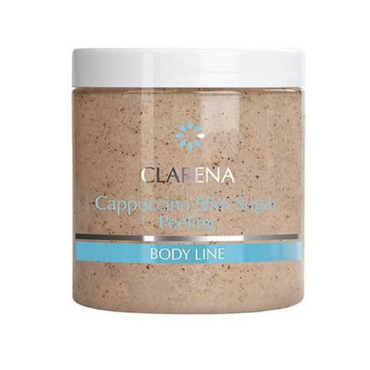 Clarena - Körperpeeling Damen - Dichtes Grobes Body Scrub - Anticellulite Body Peeling 250 Ml - Sugar Scrub - Sheabutter Creme - Traubenöl Duschpeeling - Kaffeepulver Exfoliating Scrub