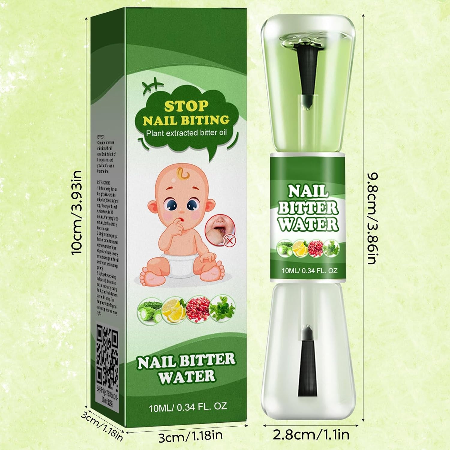 Anti Nagelkauen Nagellack,Nagellack Gegen Nägelkauen,(10Ml) Bitter Nail Nagellack,Nagel Kau-Stop Für Kinder & Erwachsene,Effektives Mittel Zum Stoppen Von Fingernägel Kauen