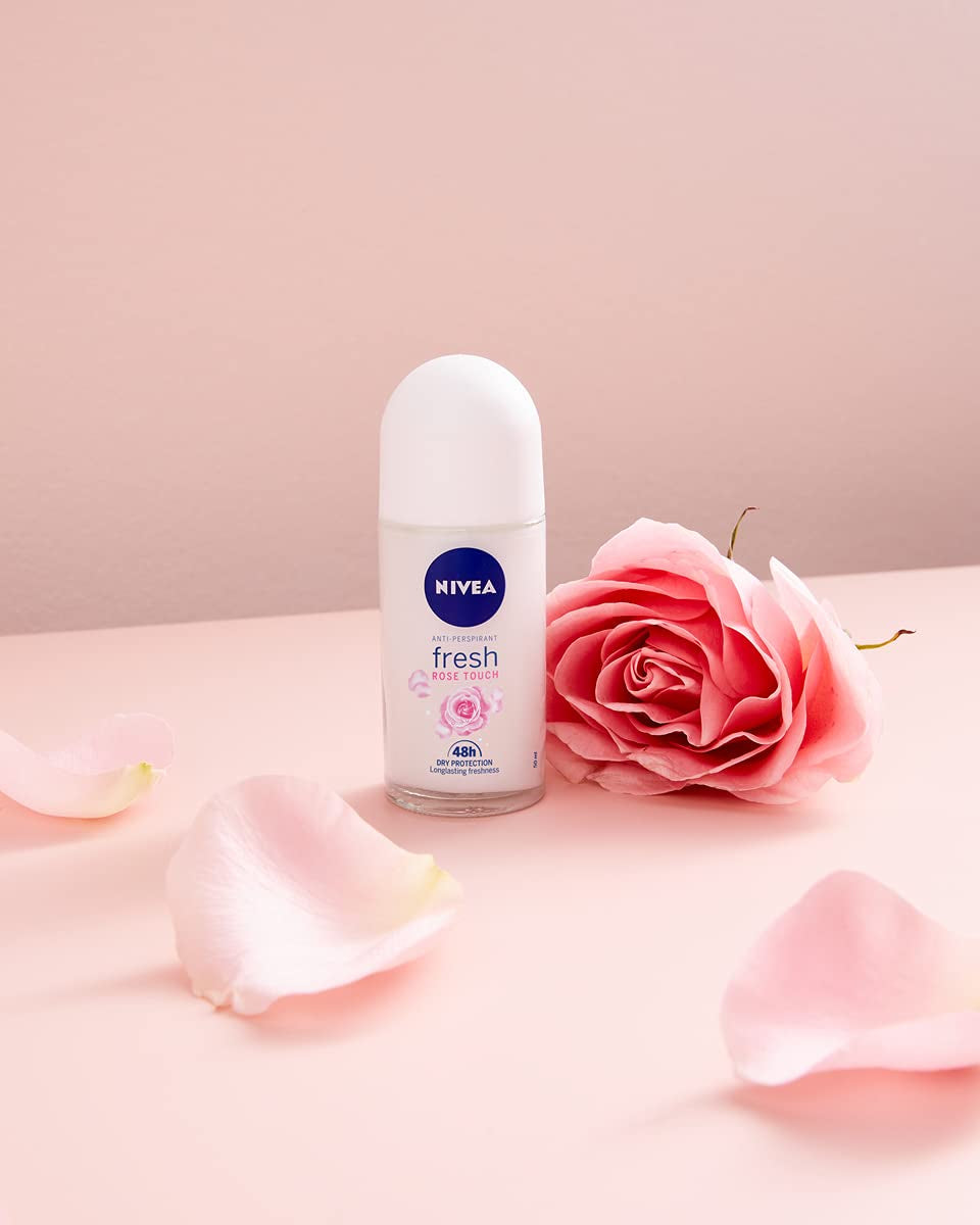 NIVEA Rose Touch 48 H Antitranspirant Im Kugel Für Damen 50 Ml